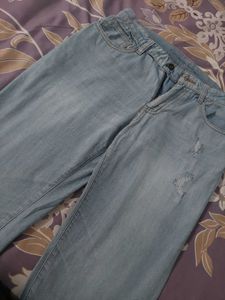 Light Wash Distressed Jeans
