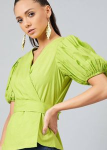 Athena Neon Green Top