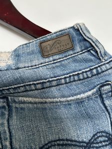 Ripped Denim Shorts