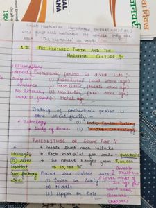 Handmade Ancient History Notes RS Sharma