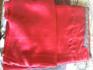 Red Saree With Blouse