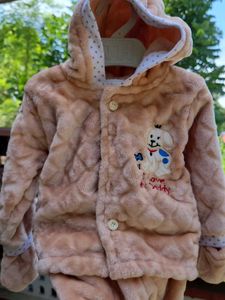 Cozy Puppy Plush Baby Outfit