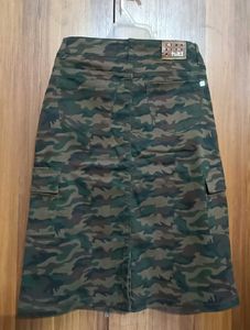 Cargo Denim Skirt