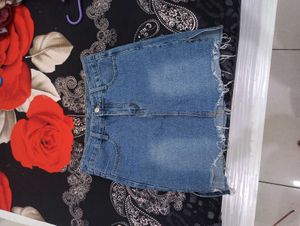 Denim Mini Skirt