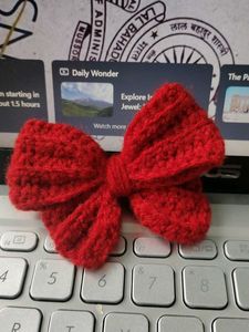 Red Hair Bow Accessory And Bag Charm