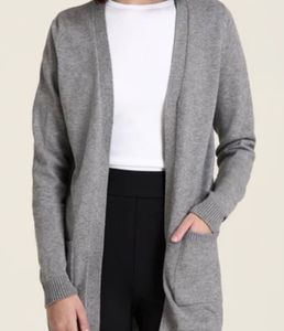 Gray Open Front Cardigan (item 42)