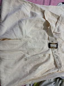 Belted Wide Leg Pants