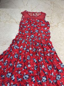Red Floral Dress