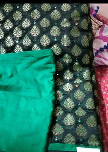 Unstitched Dress Material 3 Sets