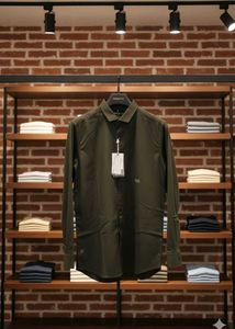 Men&#39;s Casual Olive Shirt