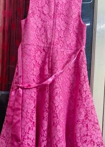 Pink Lace Party Dress for Girls