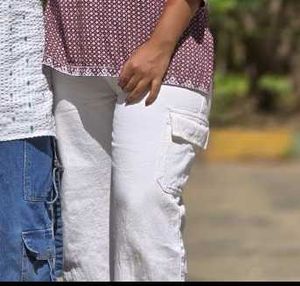 White Baggy Jean