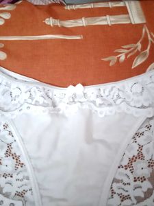 off White Lace Panties