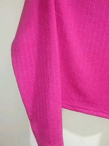 Magenta Pink Stretchable Blouse