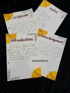 Handwritten Project Work