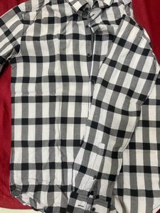 Black and White Checkered Shirt