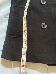 Black Double Breasted Coat