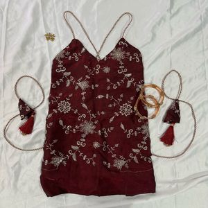 Desi y2k backless top