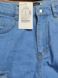 Distressed Denim Shorts