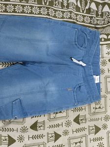 Light Wash Denim Joggers