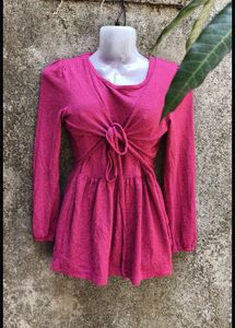 Beautiful Pink Knot Dress