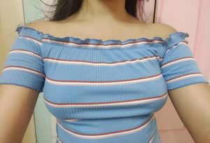 Shein Off-Shoulder Crop Top