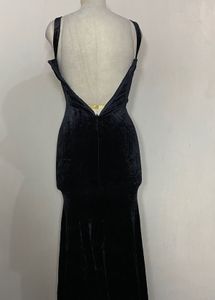 black maxi dress