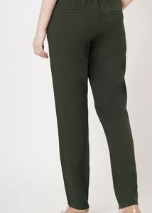 Olive Green Casual Trousers