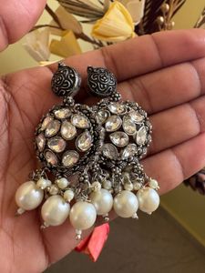 Oxidised-Statement Dangle Earrings for women’s