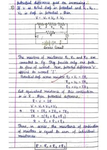 Class 10 Physics Handwritten Notes NCERT CBSE