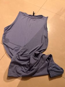 Blue Short Polo Dress