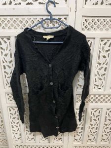 🎀Imported Black Button-Up Cardigan ()
