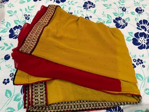 Mustard Color Saree