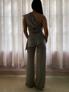 Two Piece Satin Set