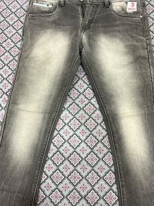 Stylish Grey Denim Jeans