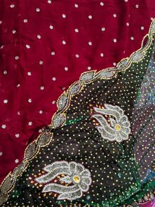 a festive saree