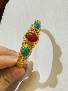 TIBETAN Gemstone Bangle Bracelet