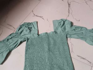Pastel Green Korean Inspired Top
