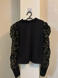 Sequin Sleeve Top