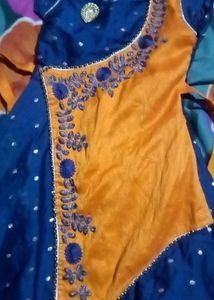 Blue &amp; Orange Kurta