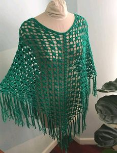 Beautiful ,crochet Poncho...no flaws