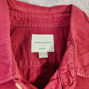 American Eagle Male Solid Shirt - Chest 48