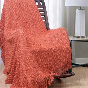 Cozy Orange Throw Blanket