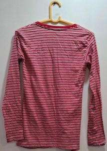 Striped Round-Neck Top