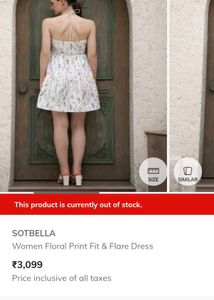 sotbella floral halter sundress m size
