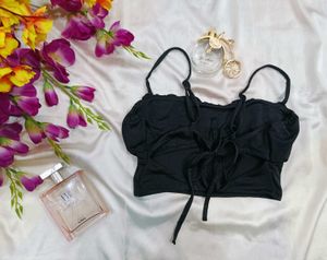 🇳🇿💫🎀Black Sleeveless Crop Top