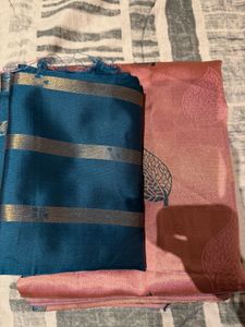 Elegant Pink ART Silk Saree