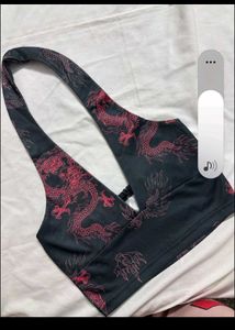 Dragon Print Halter Top