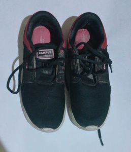 Campus Black Sports Shoes