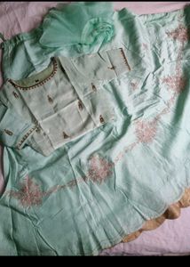 Lehenga Blouse With Frill Dupatta
